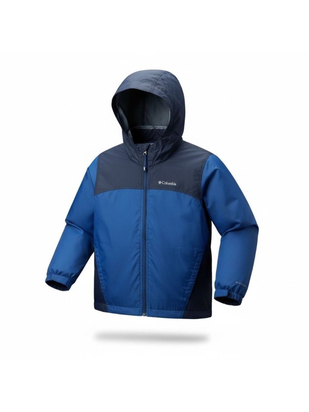 Columbia Wind Breaker Jacket Boys Kids Size S (8) Blue Black LIKE NEW